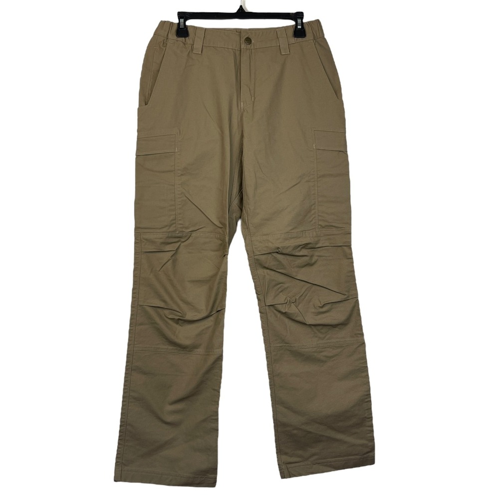 VertX VTX1050 Series Tactical Pants‎ Womens 10/34 Cargo Cotton Stretch Tan Zip